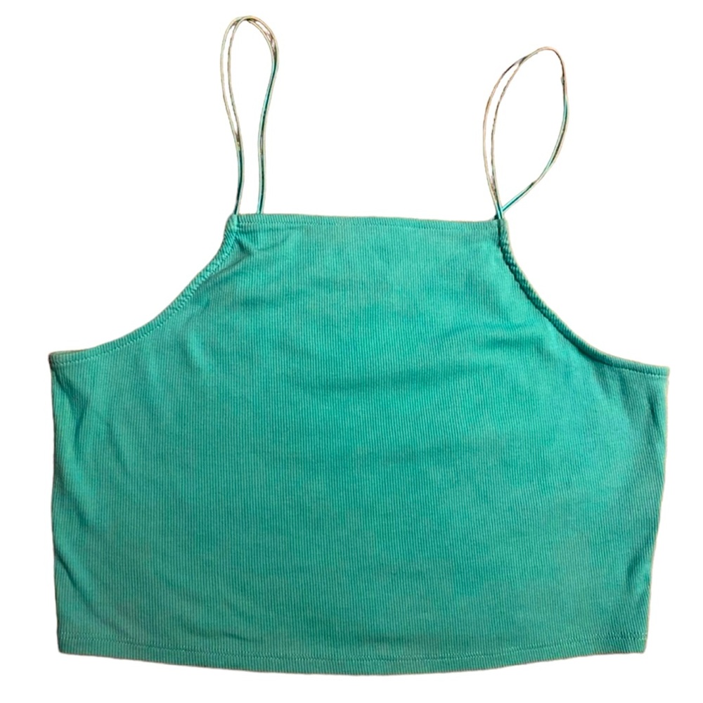 Women’s Spaghetti Strap Ribbed Crop Top-SIZE XLARGE-***LIKE NEW***